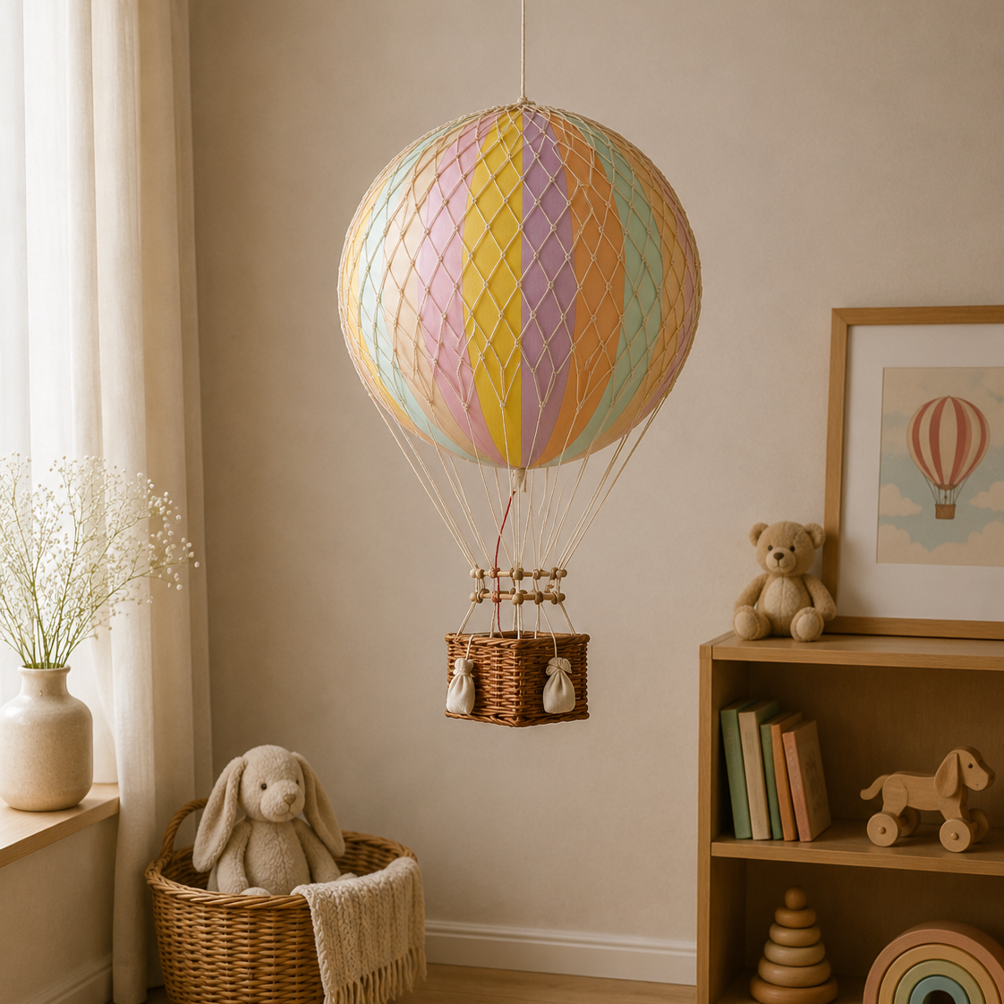 Autentic models - Luftballon 56 cm regnbue pastel