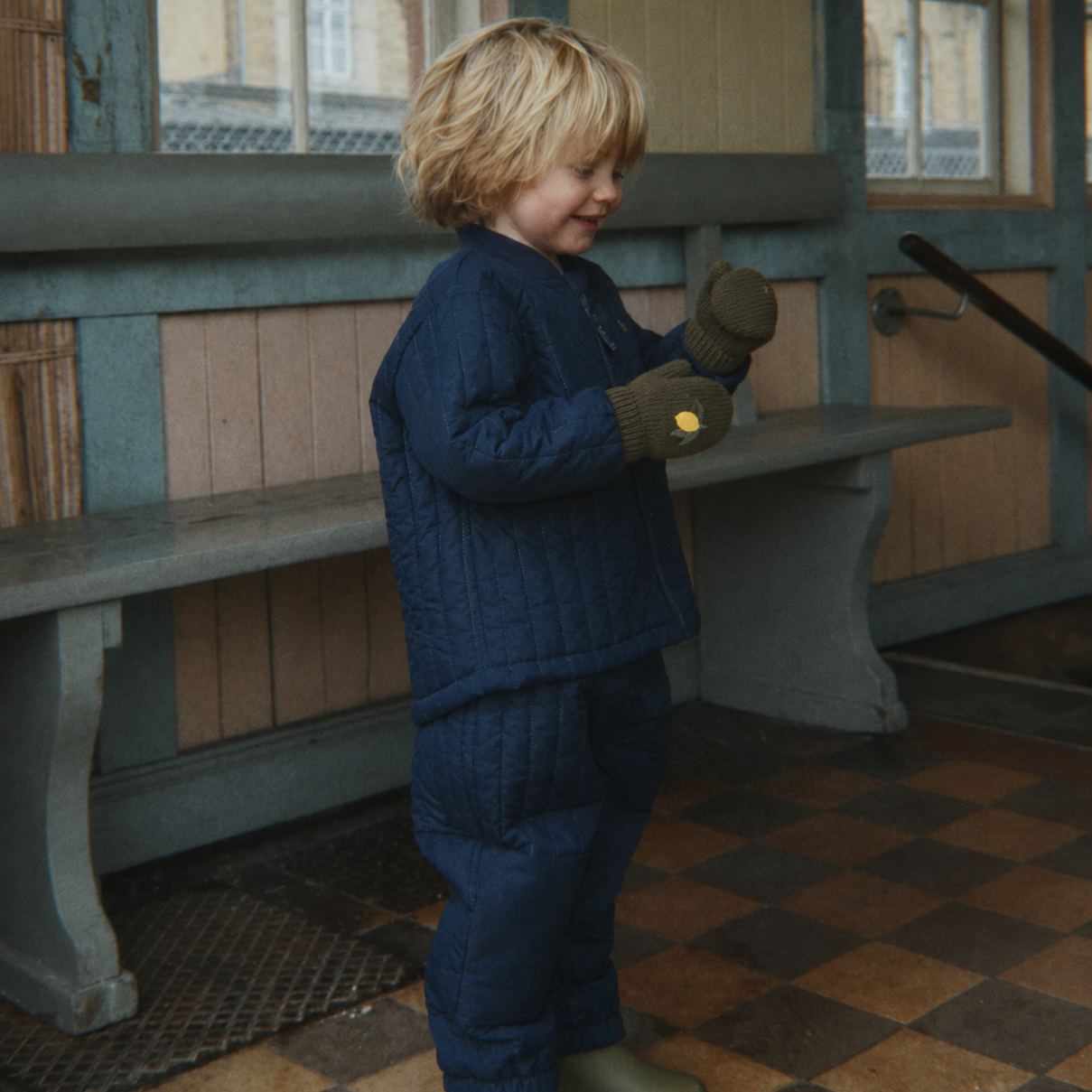 Konges Sløjd 2 PACK FILLA MITTENS KOMBU GREEN