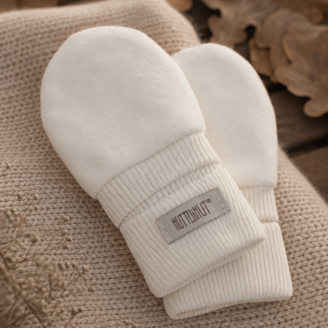 HUTTEliHUT - Mittens Wool Fleece Tofu 50/12-24m