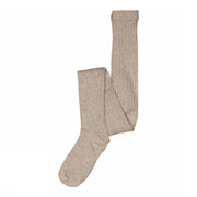 Mp Uld rib tights Light Brown Melange
