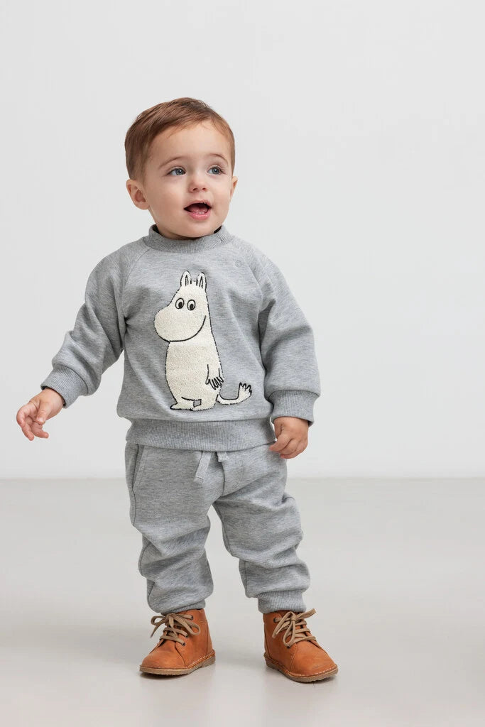Pelon B, bottoms, Baby - Light grey melange