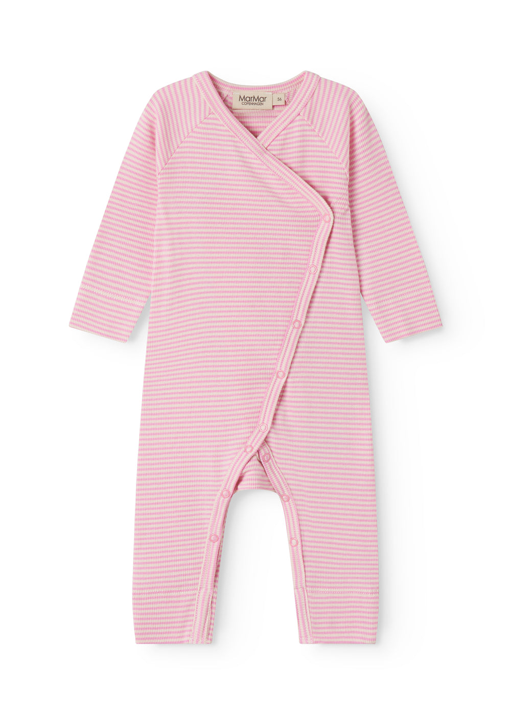 Rikke - Modal Fine Rib, romper Olive stripe / 50/0-1m