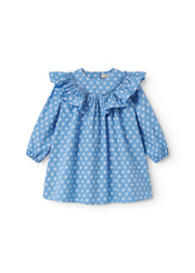Delsa LS - Poplin, kjole 122/7Y