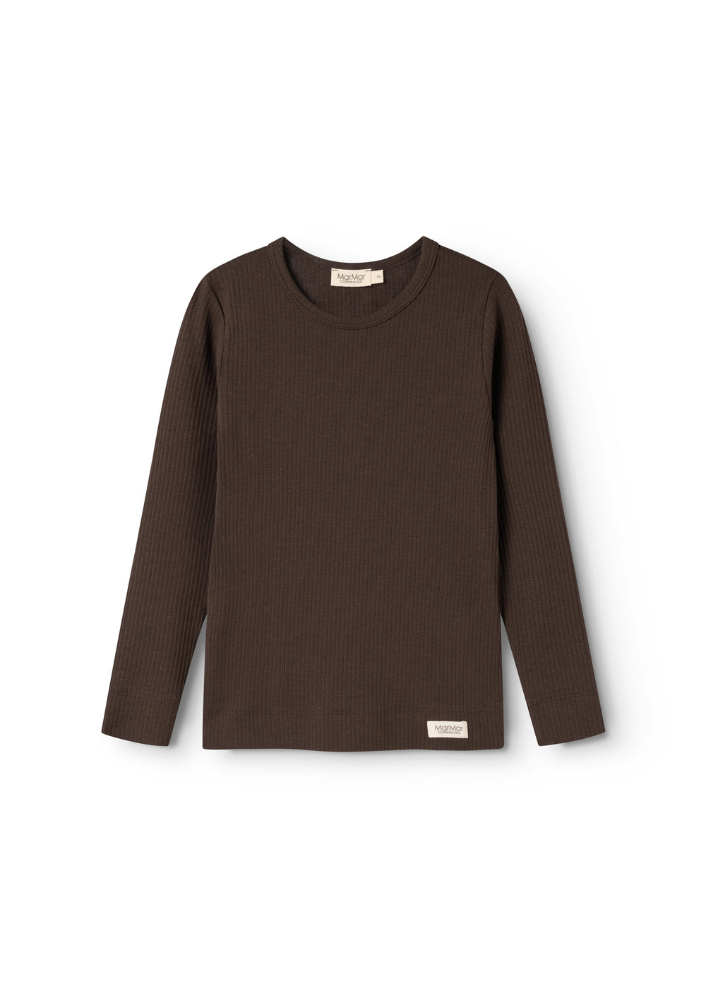MarMar Plain Tee LS - Modal Dark Roast 122/7Y