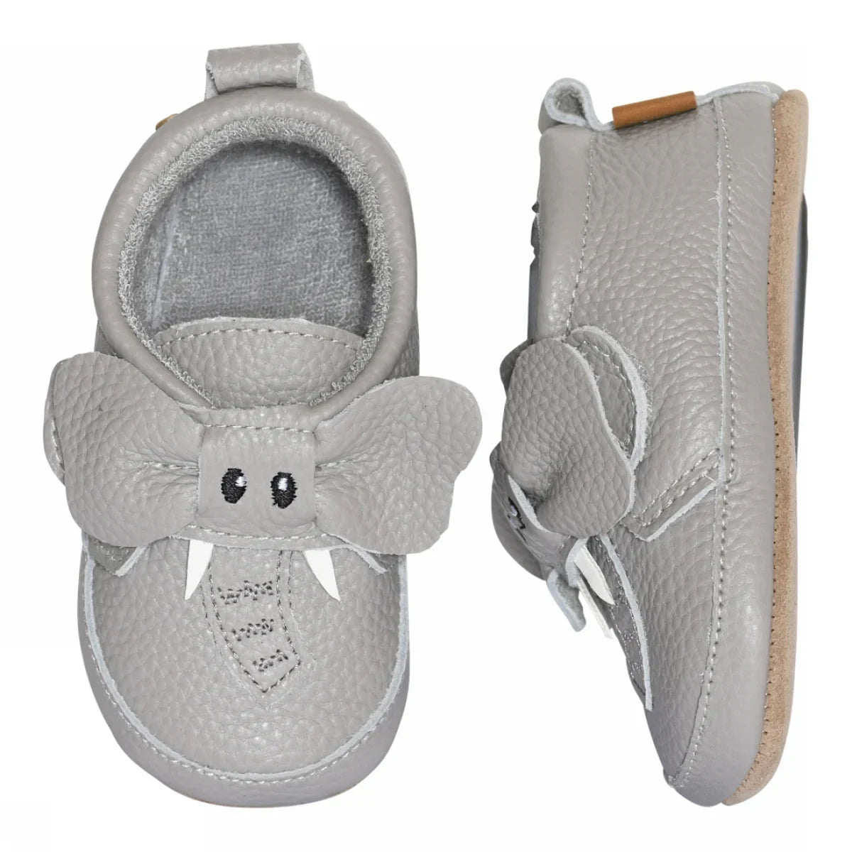 Elephant leather slippers - Opal Gray