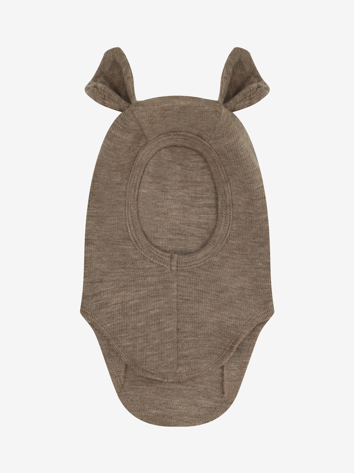 HUTTEliHUT - Balaclava Ears Wool Rib Melange 48/6-12m