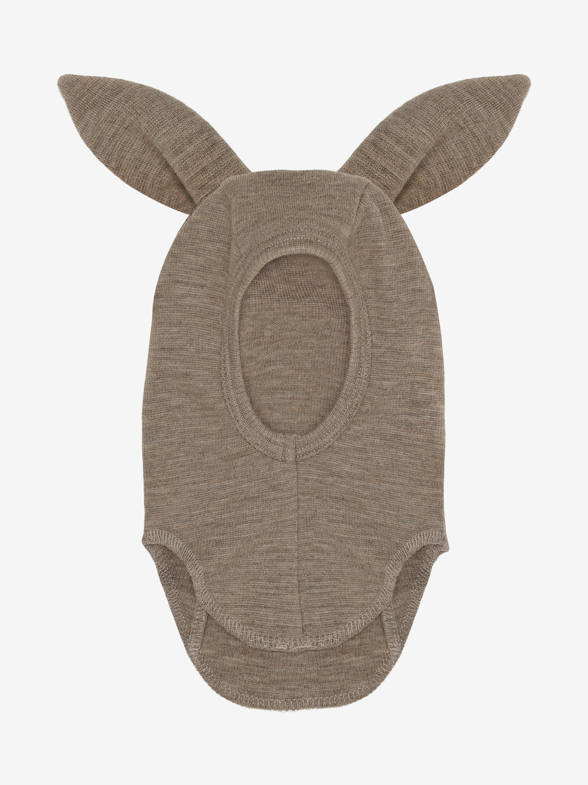 HUTTEliHUT - Balaclava Ears Wool Rib Long Melange 48/6-12m