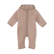HUTTEliHUT - Barnevognsdragt m. ører Uld Fleece 74/9m