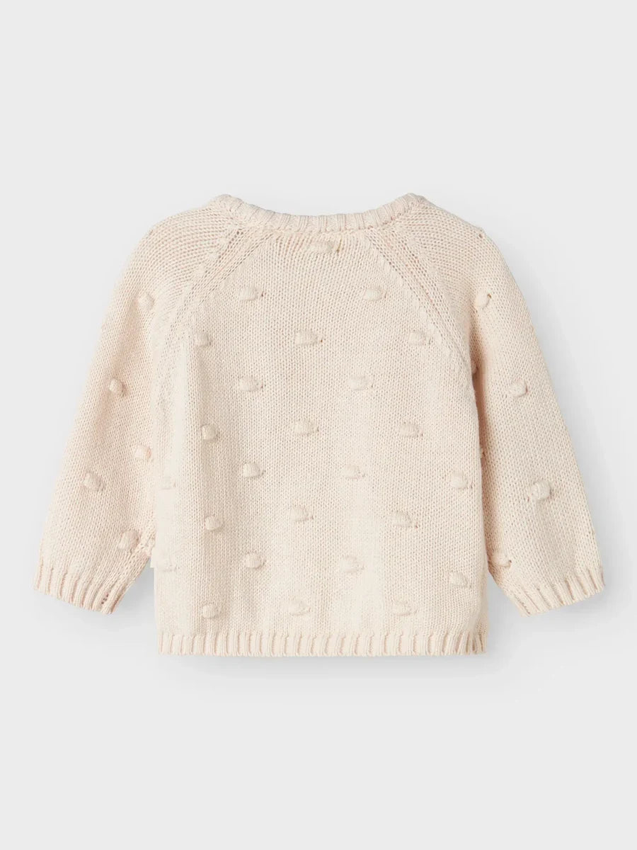 NBFGABLE LS WRAP KNIT LIL