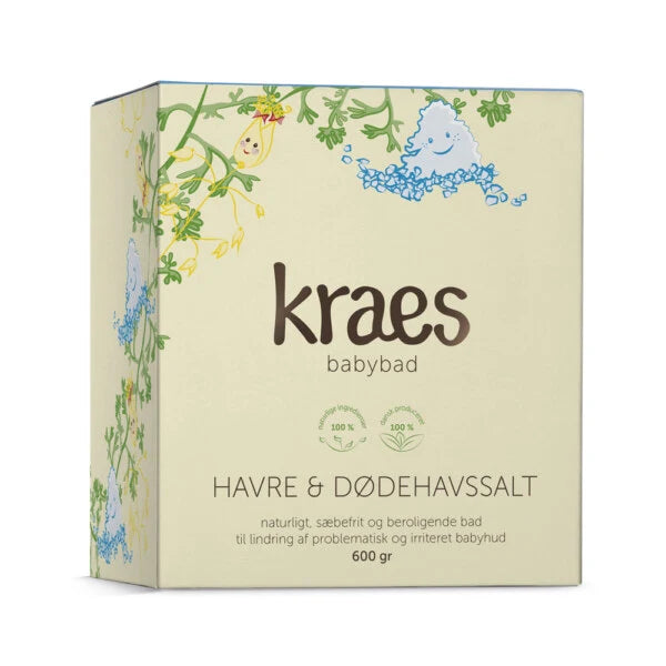 KRAES Babybad - havre & dødehavssalt 600g