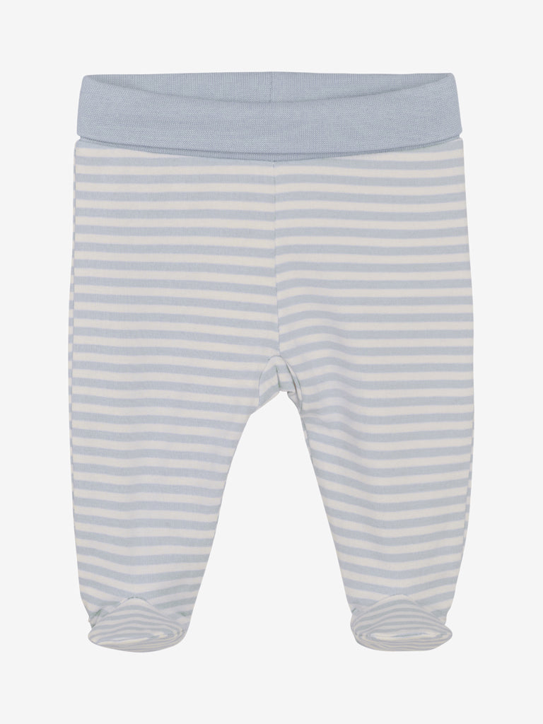 Fixoni - Leggings w.feet - Y/D Stripe Zen Blue