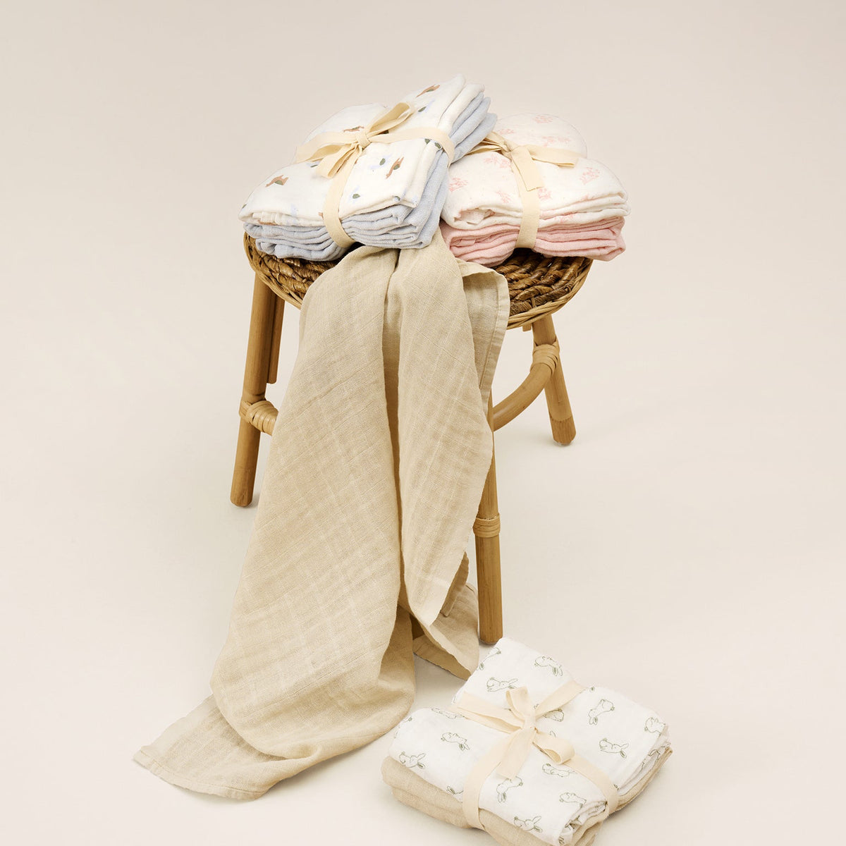Pippi - Cloth Muslin (3-pack) Metal Mint