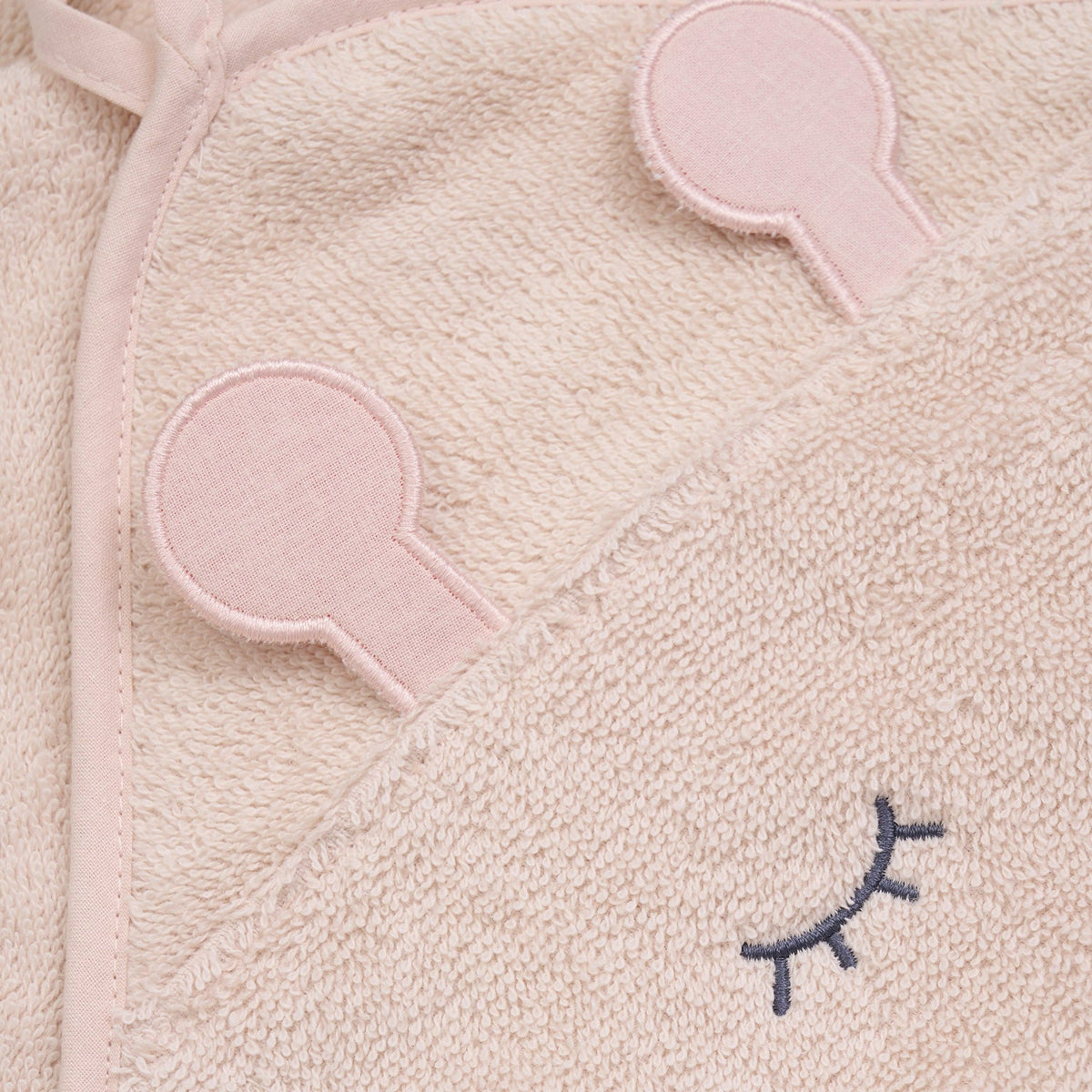 Pippi - Hooded baby towel - Rose Dust