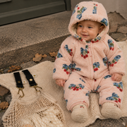 Konges Sløjd JODY TEDDY ONESIE GRS AMARENA ROSE