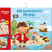 Auzou - Klistermærker - Pirater 200 stk