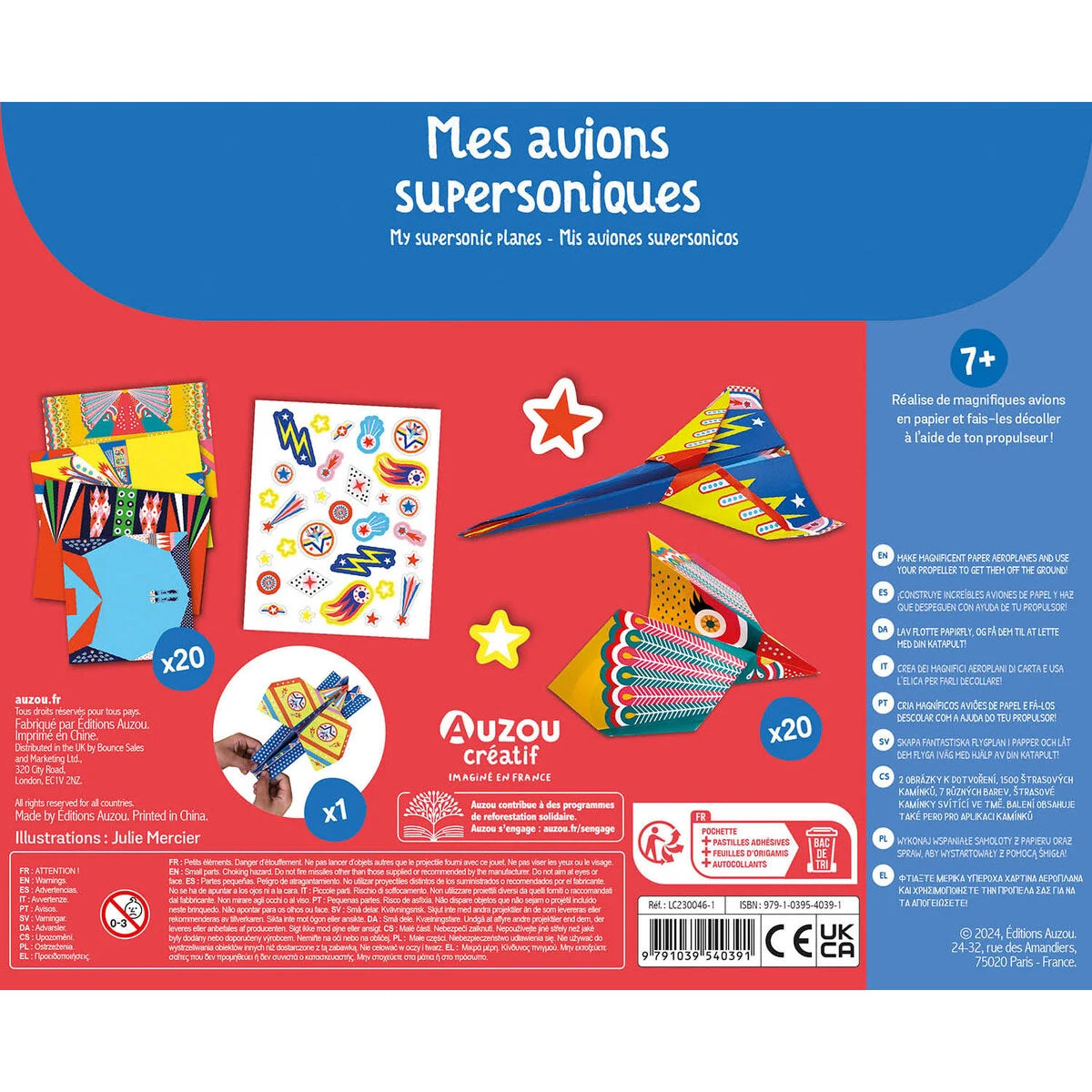 Auzou - Aktivitetssæt - Vilde papirfly