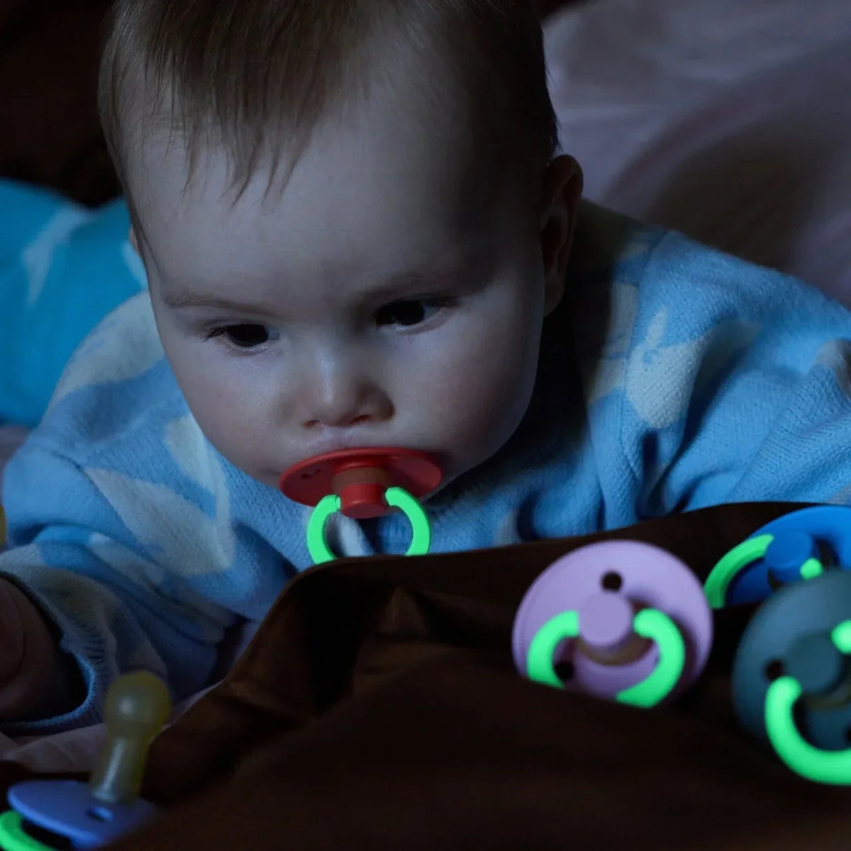 BIBS - Colour GLOW Sutter 2-pak - Sky Blue/Cornflower