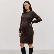 Mama Licious MLNEWANNE L/S ABK KNIT DRESS A. NOOS