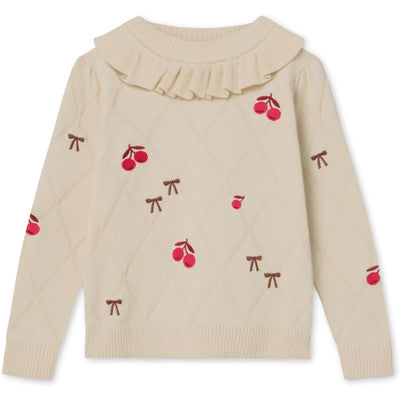 Fliink NOVA EMBR. RUFFLE PULLOVER 6-7 år
