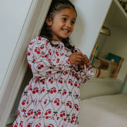 Fliink WINTER GLITTER BERRY DRESS