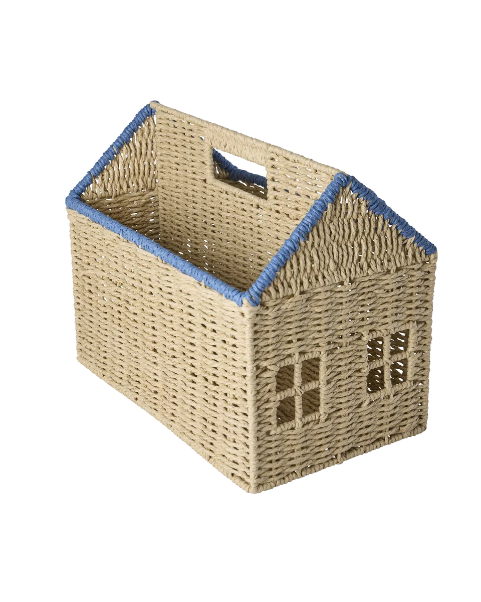 RICE Hus bogopbevaring - Blå
