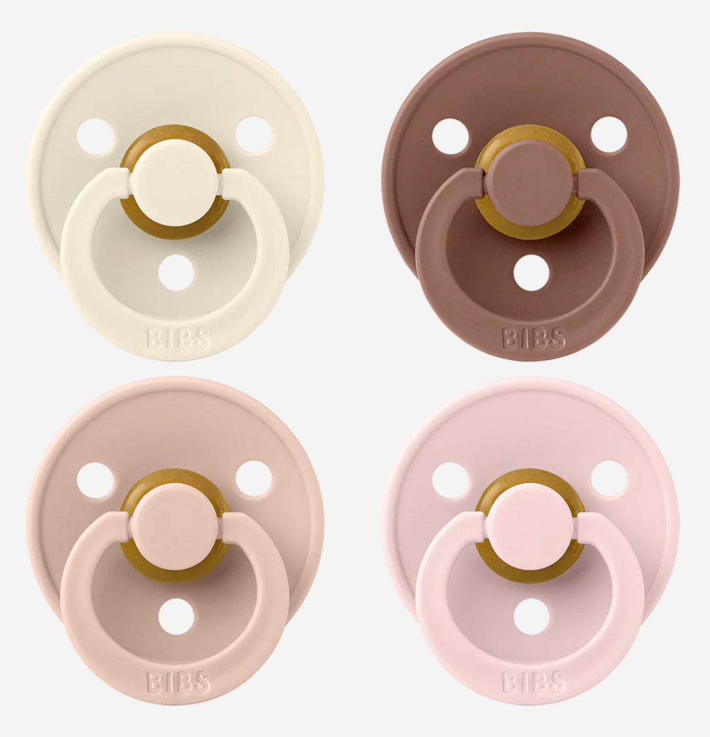 Bibs Colour 4 pack - ivory/blush/woodchuck/blossom - size 2