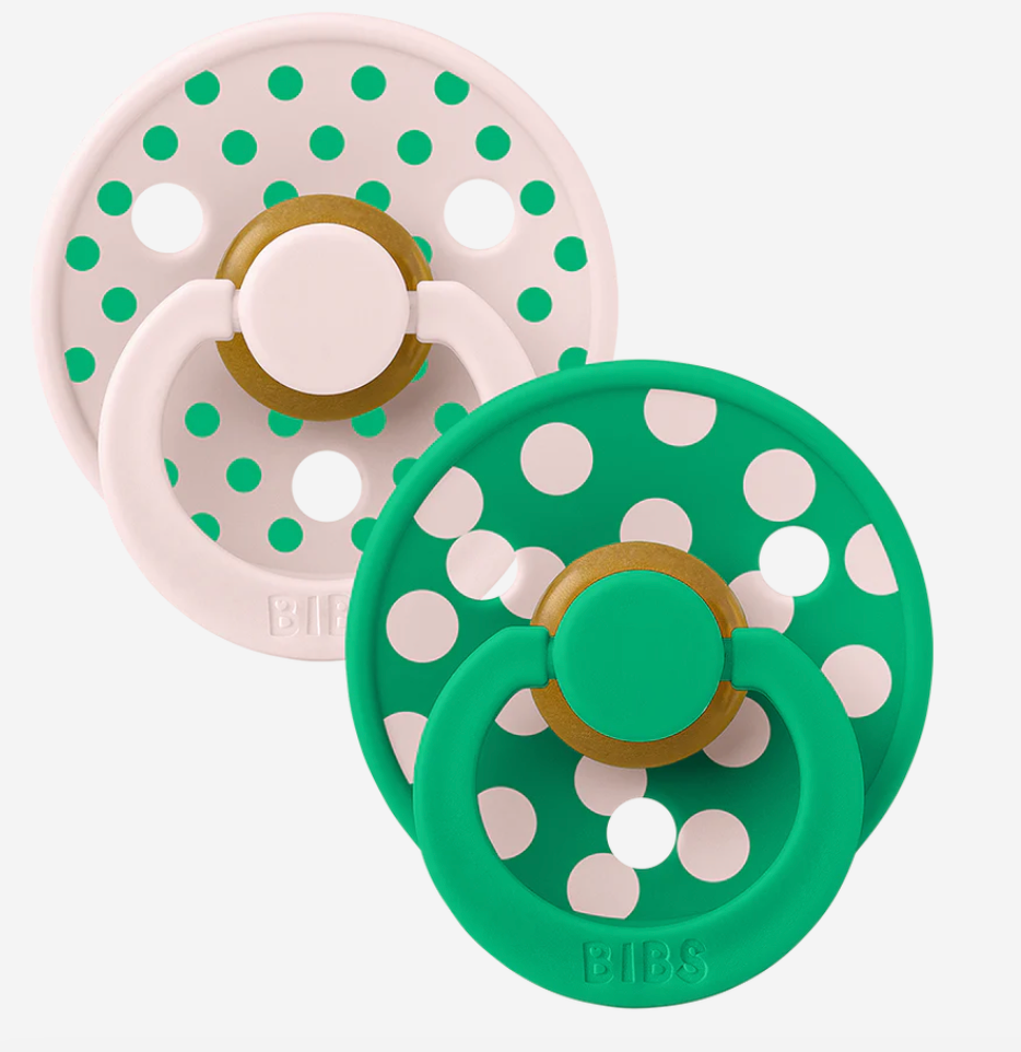 Bibs Colour 2 pack - Polka petal/cactus - size 2