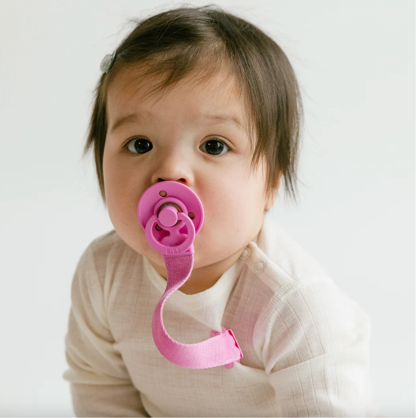 Bibs Pacifier clip loop - Bubblegum