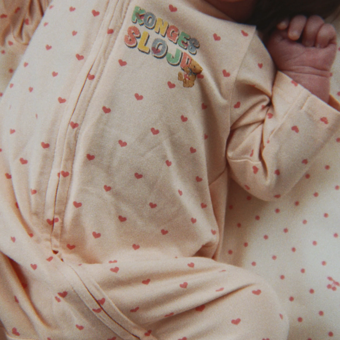 Konges Sløjd BASIC ZIP ONESIE GOTS TEDDY COEUR