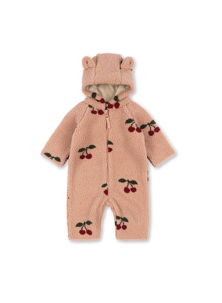 Konges Sløjd JODY TEDDY ONESIE GRS MA GRANDE CERISE BLUSH