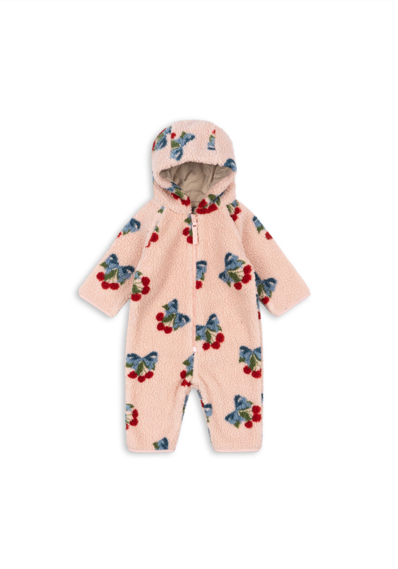 Konges Sløjd JODY TEDDY ONESIE GRS AMARENA ROSE