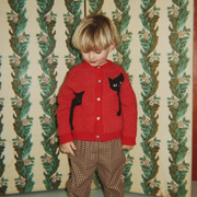 Konges Sløjd BELOU CARDIGAN CAT ROUGE