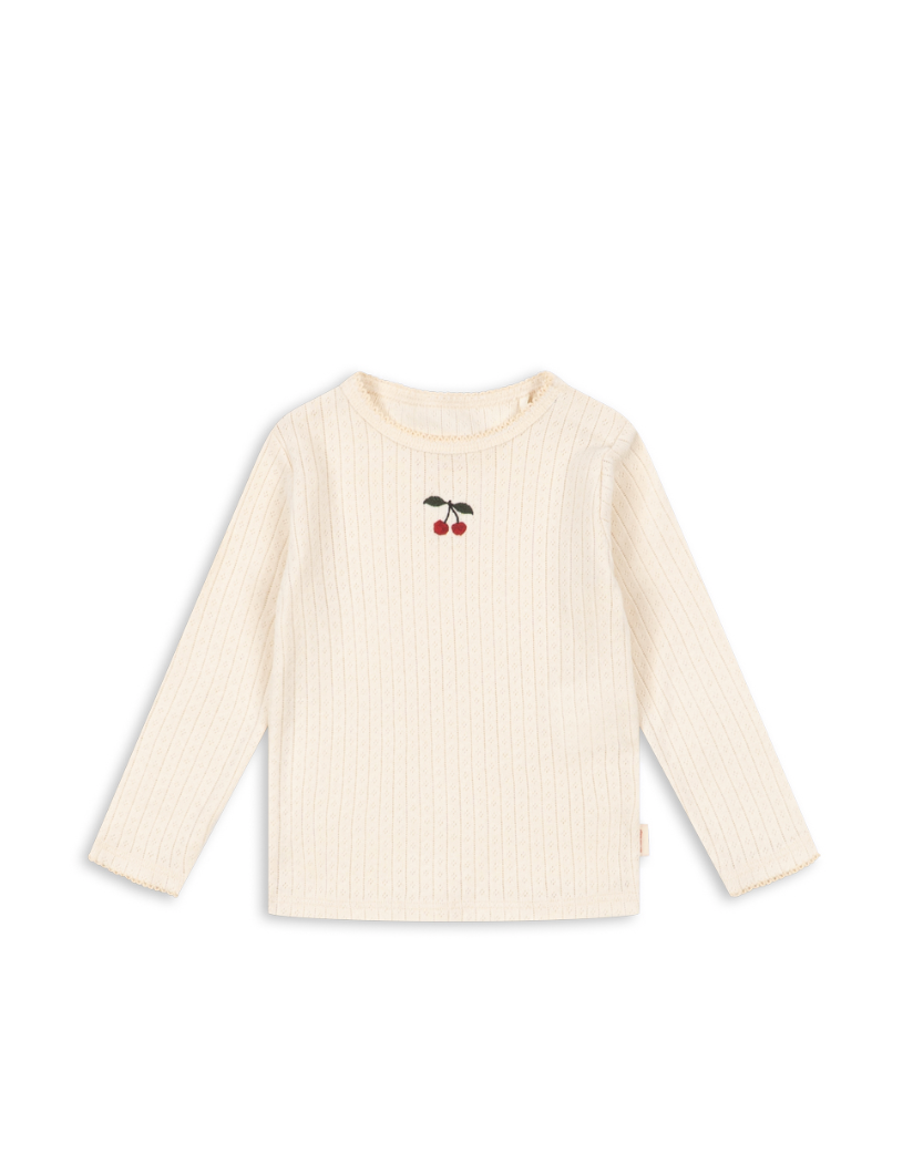Konges Sløjd MINNIE BLOUSE GOTS WHITE SMOKE