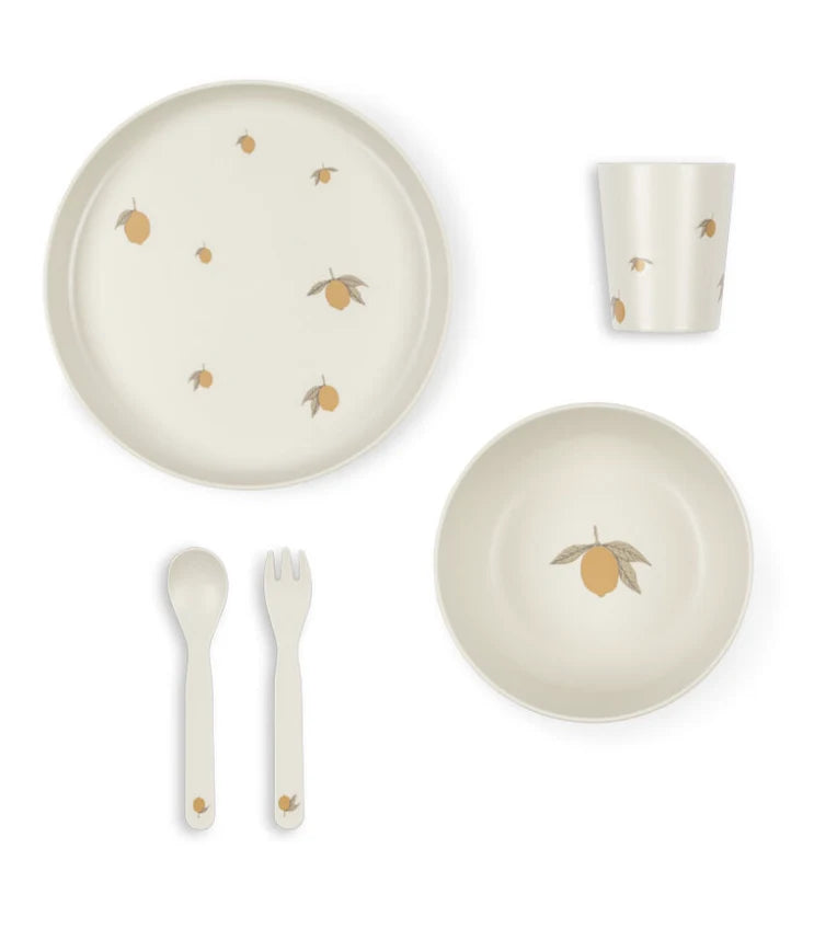 SPISESÆT I 100 % GENANVENDT PET – TALLERKEN, SKÅL, KOP & BESTIK