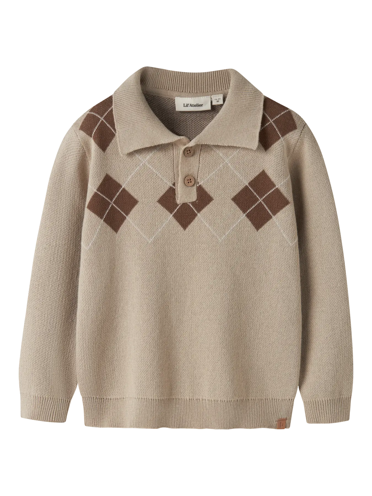 Lil Atelier NMMRONAN LS KNIT POLO LIL