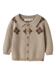 Lil Atelier NBMRONAN LS KNIT POLO CARD LIL