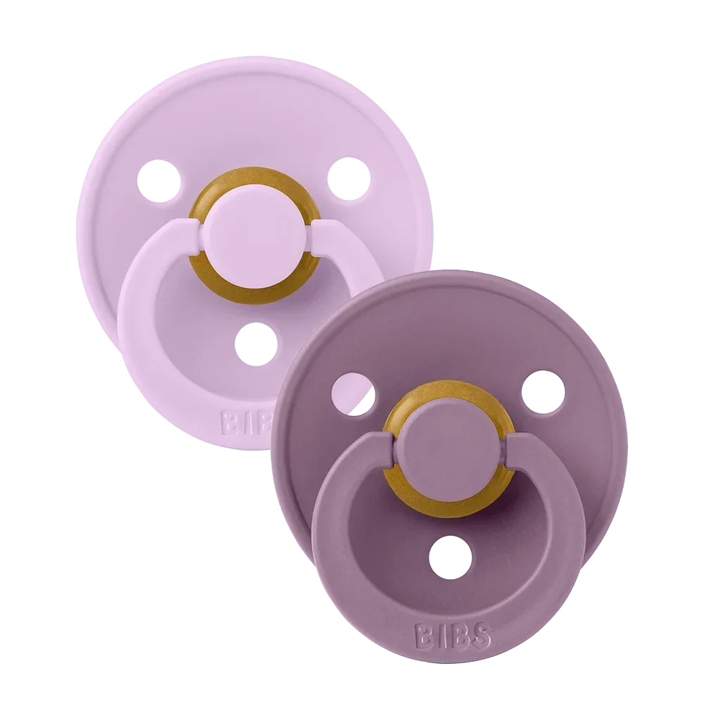 BIBS Colour 2-Pak - Violet Sky/Mauve Anatomisk - size 2