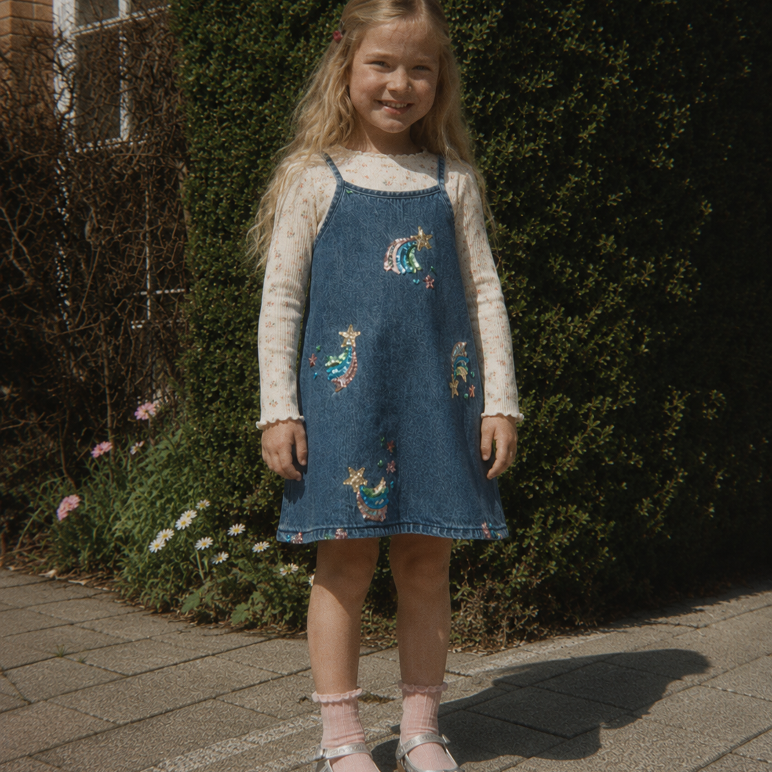 Konges Sløjd MAGOT SEQUIN STRAP DRESS GOTS