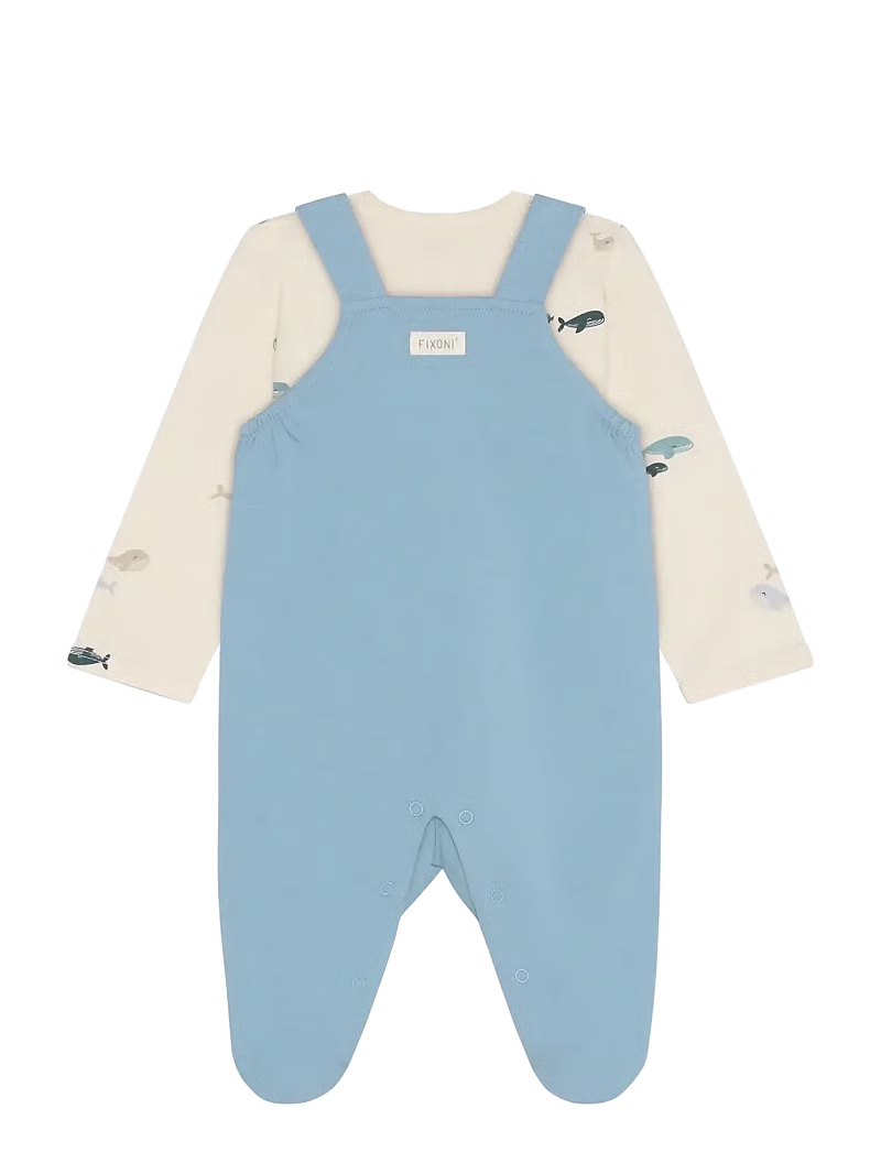 Fixoni - Set w. Body and Romper Arctic Ice 68/6m
