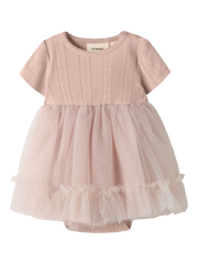 NBFFANELLA SS BODY TULLE DRESS LIL 80/12m