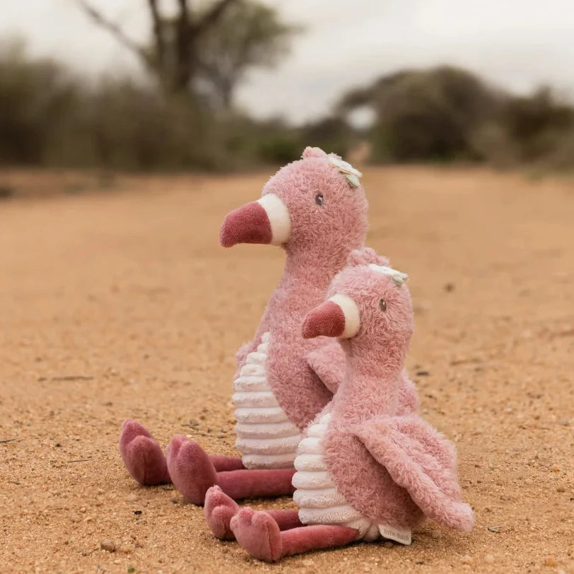 Little Dutch - Krammedyr Flamingo 35 cm - Safari Friends