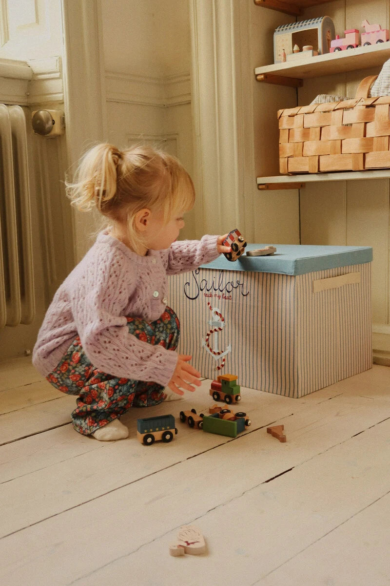 Stor bomuldsopbevaringskurv – perfekt til børneværelset