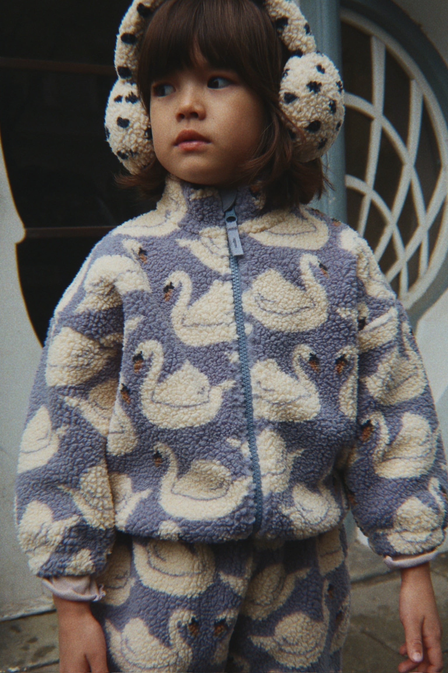 Konges Sløjd JODY TEDDY JACKET SWAN GRS
