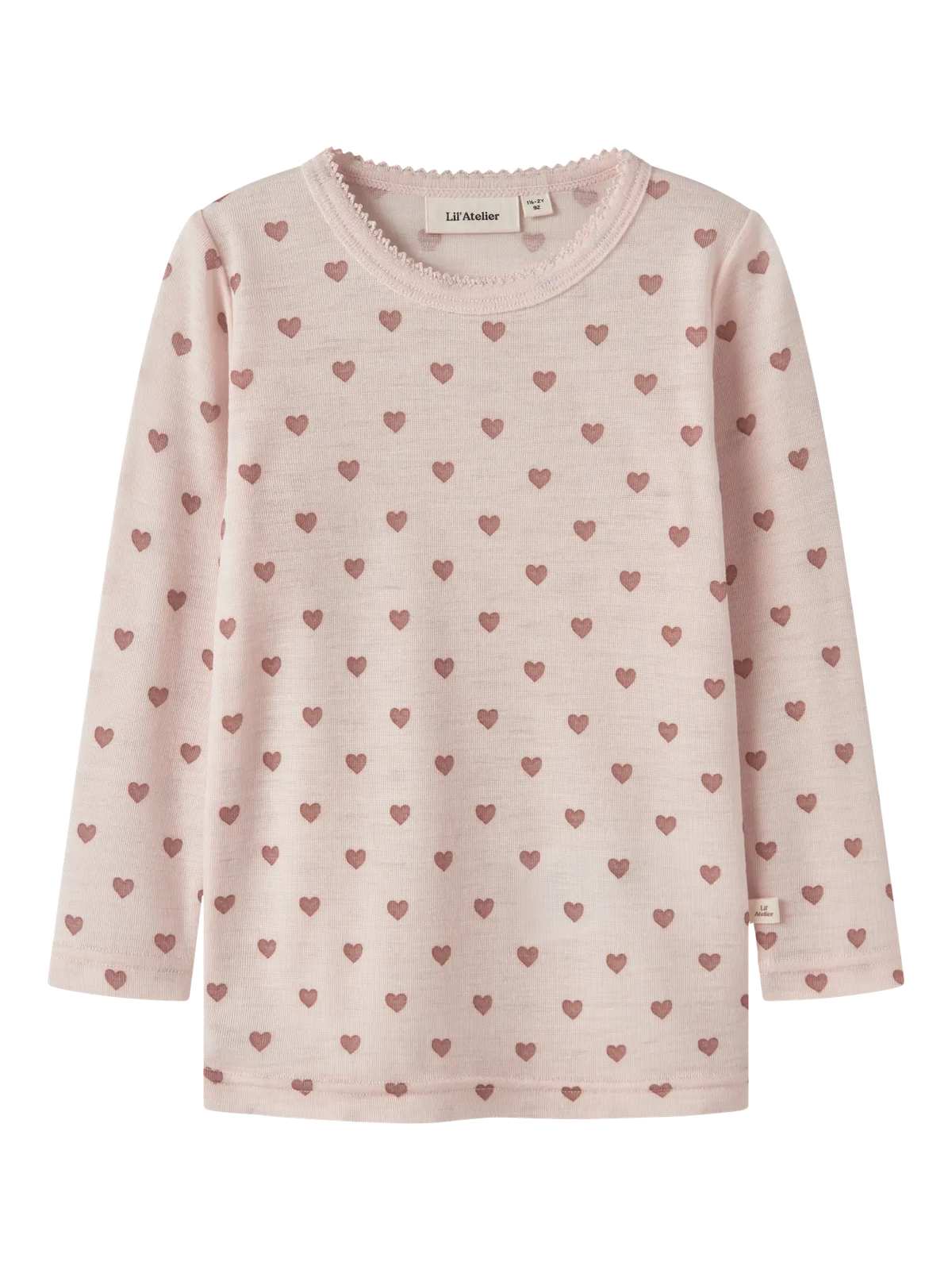 Lil Atelier NMFNOEL NIA WOOL LS SLIM TOP LIL