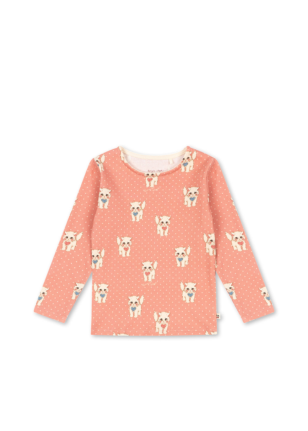 Konges Sløjd ELLA LS TEE GOTS CIAO MIAO ROSE 122/7-8Y