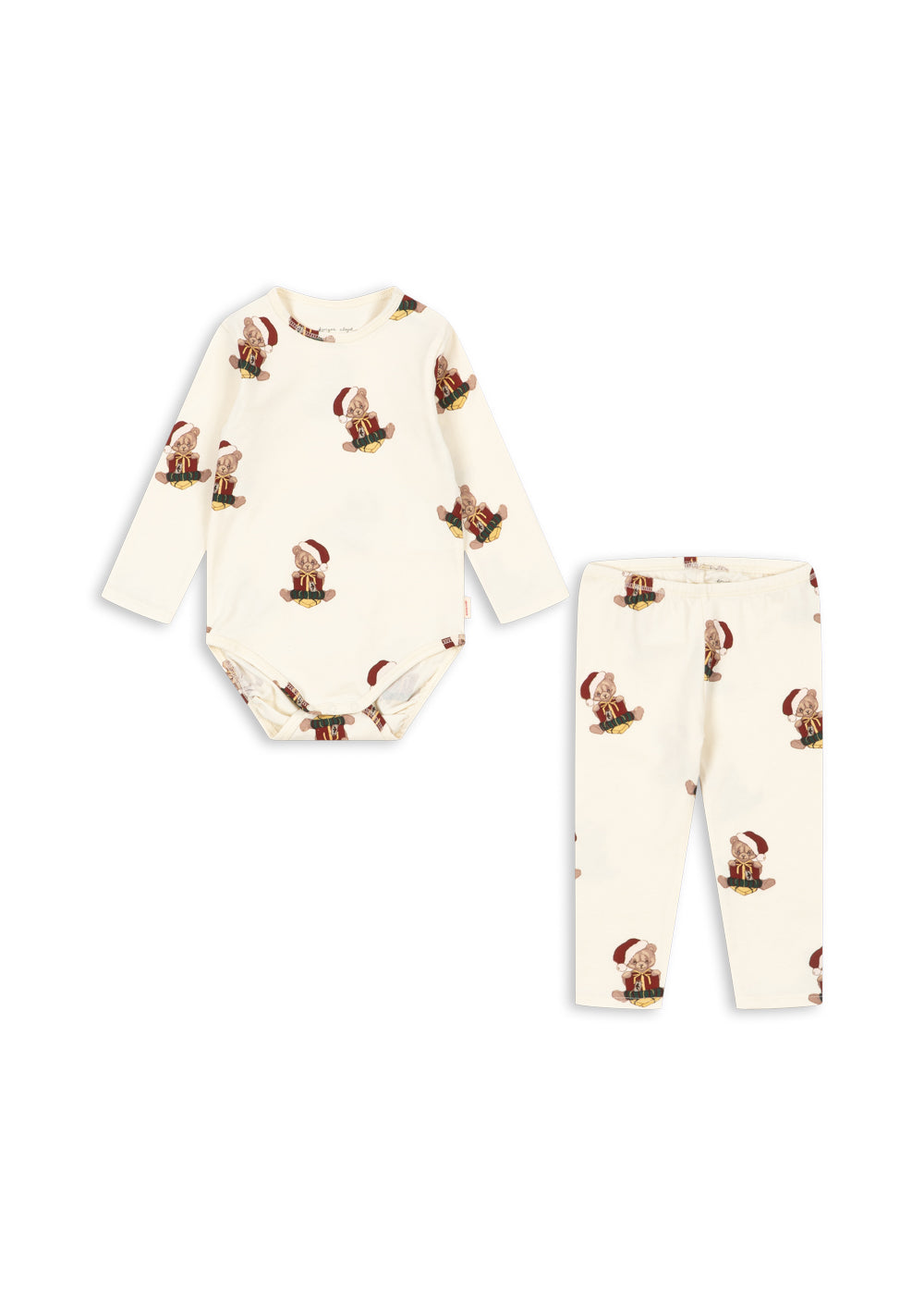 Konges Sløjd BASIC NEWBORN SET GOTS TEDDY BEAR