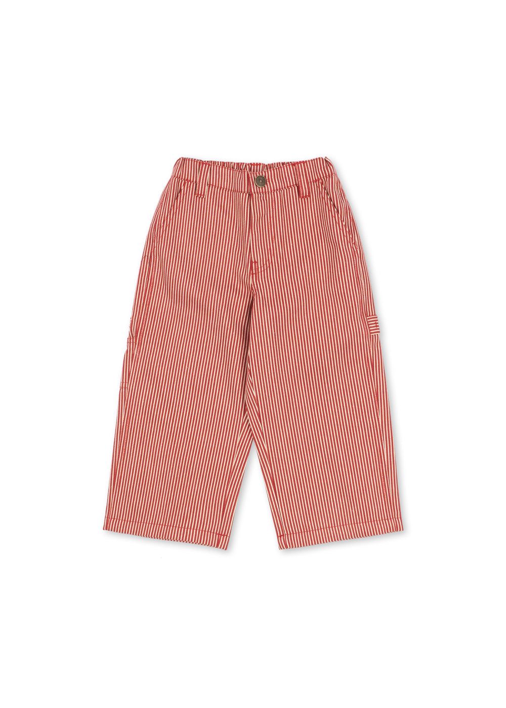 Konges Sløjd LUC PANTS GOTS MILK ROUGE STRIPE