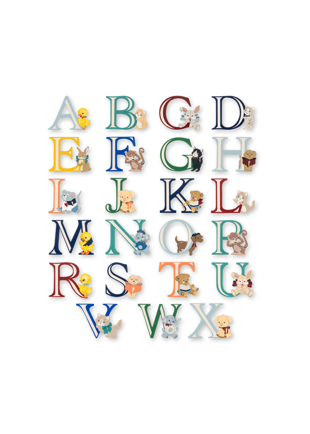 Konges Sløjd ABC DOOR LETTERS