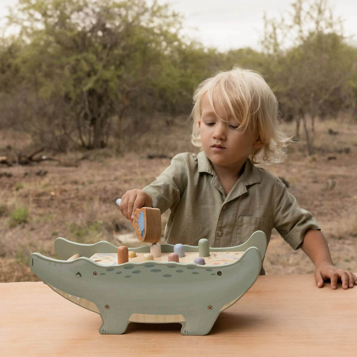 Little Dutch - Hammerbræt Krokodille