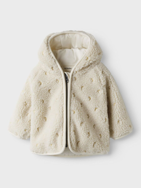 BRODERET TEDDY-JAKKE - turtledove